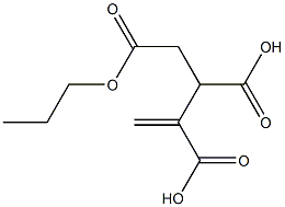 3-Butene-1,2,3-tricarboxylic acid 3-propyl ester Struktur