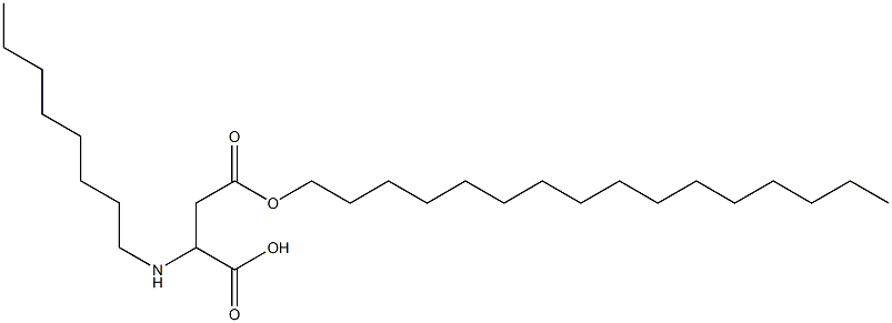 2-Octylamino-3-(hexadecyloxycarbonyl)propionic acid Struktur