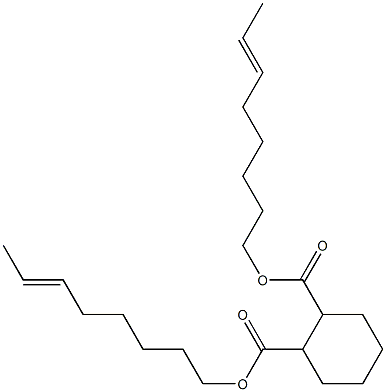 1,2-Cyclohexanedicarboxylic acid bis(6-octenyl) ester Struktur