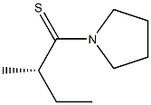 (+)-1-[(S)-2-Methylthiobutyryl]pyrrolidine Struktur