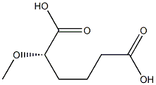 [S,(-)]-2-Methoxyhexanedioic acid Struktur