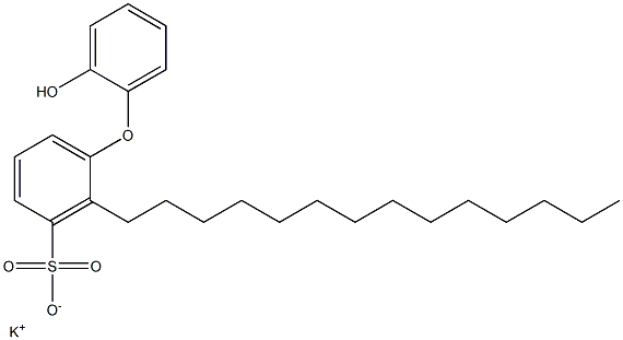 2'-Hydroxy-2-tetradecyl[oxybisbenzene]-3-sulfonic acid potassium salt Struktur