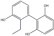 2'-Ethyl-1,1'-biphenyl-2,3',6-triol Struktur