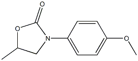 5-Methyl-3-(4-methoxyphenyl)oxazolidin-2-one Struktur