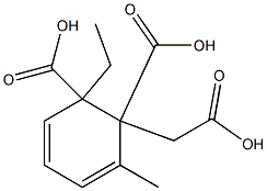 3-Methylphthalic acid 1-ethyl 2-carboxymethyl ester Struktur