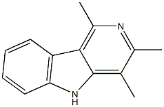 1,3,4-Trimethyl-5H-pyrido[4,3-b]indole Struktur