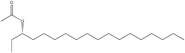 (-)-Acetic acid (S)-1-ethylhexadecyl ester Struktur