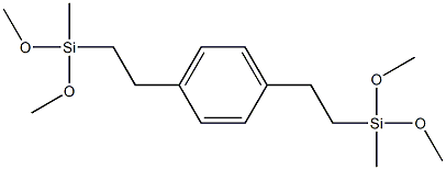 1,4-Bis[2-[dimethoxy(methyl)silyl]ethyl]benzene Struktur