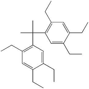 5,5'-Isopropylidenebis(1,2,4-triethylbenzene) Struktur