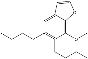 5-Butyl-6-butyl-7-methoxybenzofuran Struktur