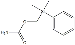 Carbamic acid dimethyl(phenyl)silylmethyl ester Struktur