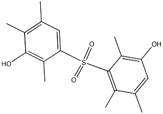 3,3'-Dihydroxy-2,2',4,5,5',6'-hexamethyl[sulfonylbisbenzene] Struktur