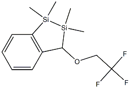 2,3-Dihydro-3-(2,2,2-trifluoroethoxy)-1,1,2,2-tetramethyl-1,2-disila-1H-indene Struktur