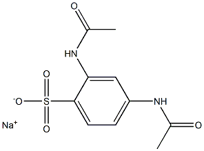 2,4-Di(acetylamino)benzenesulfonic acid sodium salt Struktur