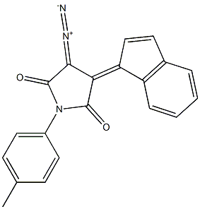 Dihydro-1-(4-methylphenyl)-3-diazo-4-(1H-inden-1-ylidene)-1H-pyrrole-2,5-dione Struktur