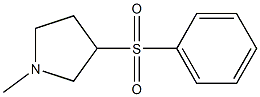 1-Methyl-3-(phenylsulfonyl)pyrrolidine Struktur