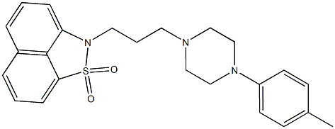 2-[3-[4-(4-Methylphenyl)-1-piperazinyl]propyl]-2H-naphth[1,8-cd]isothiazole 1,1-dioxide Struktur