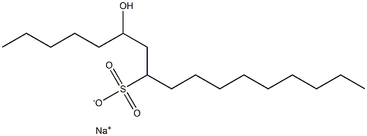 6-Hydroxyheptadecane-8-sulfonic acid sodium salt Struktur