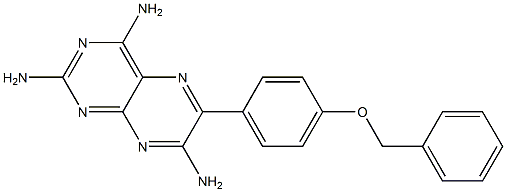 6-[4-(Benzyloxy)phenyl]-2,4,7-pteridinetriamine Struktur