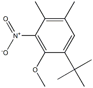 1-tert-Butyl-2-methoxy-4,5-dimethyl-3-nitrobenzene Struktur