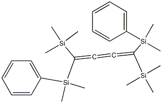 (Z)-1,4-Bis(dimethylphenylsilyl)-1,4-bis(trimethylsilyl)-1,2,3-butanetriene Struktur