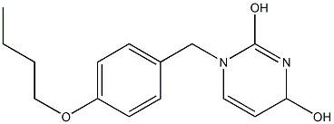 1-(4-Butoxybenzyl)-1,4-dihydropyrimidine-2,4-diol Struktur