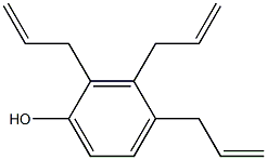 2,3,4-Tri(2-propenyl)phenol Struktur