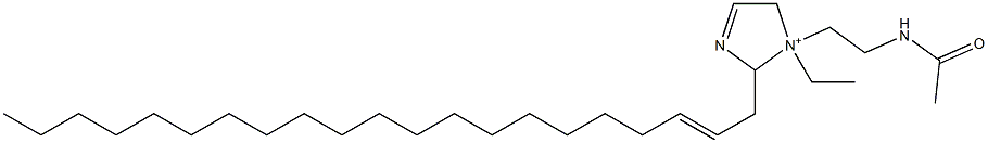 1-[2-(Acetylamino)ethyl]-1-ethyl-2-(2-henicosenyl)-3-imidazoline-1-ium Struktur