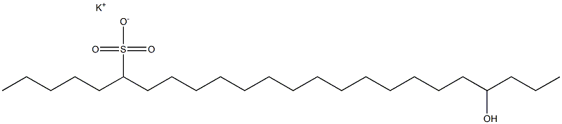 21-Hydroxytetracosane-6-sulfonic acid potassium salt Struktur