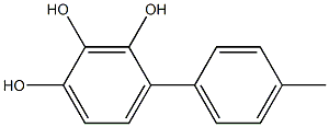 4-(4-Methylphenyl)benzene-1,2,3-triol Struktur