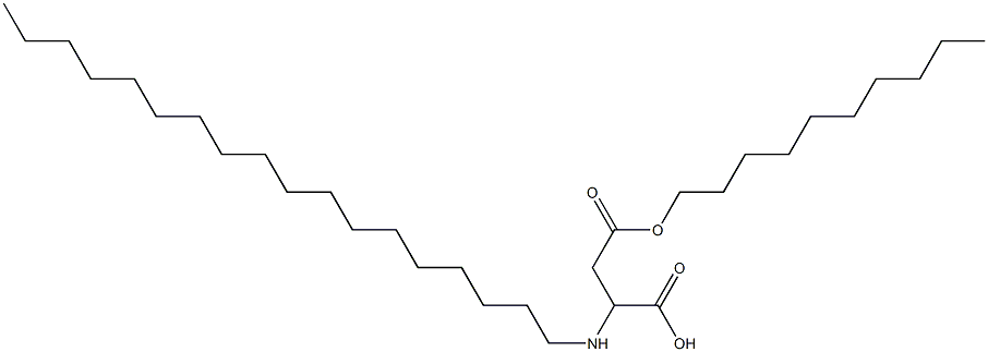 2-Octadecylamino-3-(decyloxycarbonyl)propionic acid Struktur