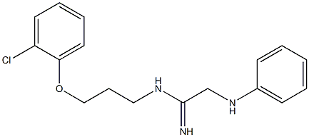 N-[3-(2-Chlorophenoxy)propyl]-2-(phenylamino)ethanimidamide Struktur