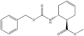 (1R,2R)-2-(Benzyloxycarbonylamino)-4-cyclohexene-1-carboxylic acid methyl ester Struktur