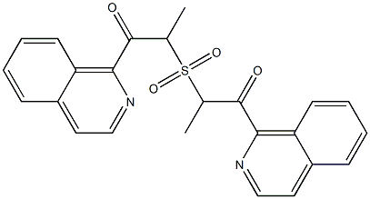 Methyl(2-oxo-2-(isoquinolin-1-yl)ethyl) sulfone Struktur