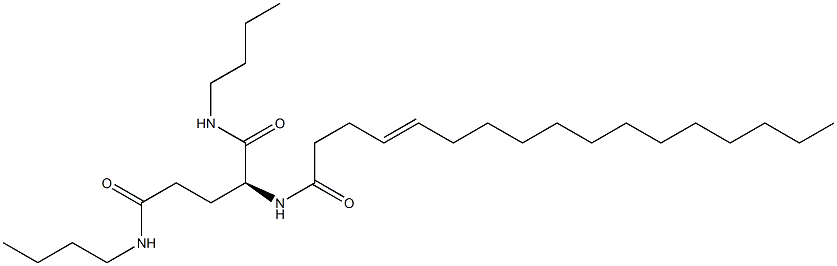 N2-(4-Heptadecenoyl)-N1,N5-dibutylglutaminamide Struktur