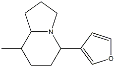 5-(3-Furanyl)-8-methyloctahydroindolizine Struktur