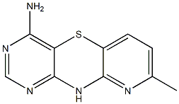 8-Methyl-10H-pyrido[3,2-b]pyrimido[4,5-e][1,4]thiazin-4-amine Struktur