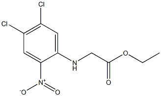 N-(4,5-Dichloro-2-nitrophenyl)glycine ethyl ester Struktur