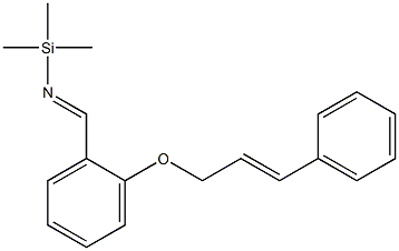 1-[[(Trimethylsilyl)imino]methyl]-2-[(E)-3-phenyl-2-propenyloxy]benzene Struktur