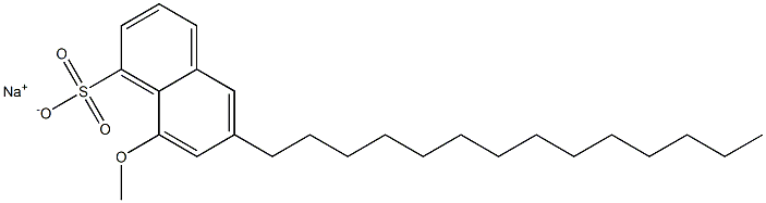 8-Methoxy-6-tetradecyl-1-naphthalenesulfonic acid sodium salt Struktur