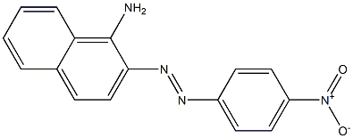 2-(4-Nitrophenylazo)-1-naphtylamine Struktur