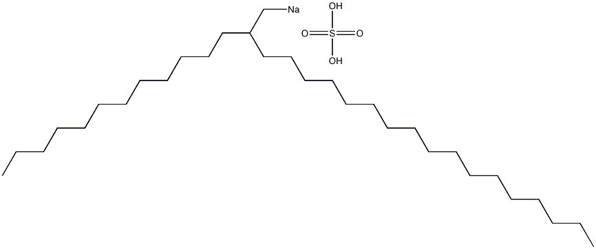 Sulfuric acid 2-dodecylnonadecyl=sodium salt Struktur