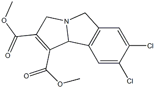 3,9b-Dihydro-7,8-dichloro-5H-pyrrolo[2,1-a]isoindole-1,2-dicarboxylic acid dimethyl ester Struktur