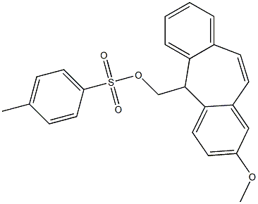 2-Methoxy-5-[(p-toluenesulfonyloxy)methyl]-5H-dibenzo[a,d]cycloheptene Struktur