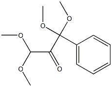 1,1,3,3-Tetramethoxy-1-phenylpropan-2-one Struktur