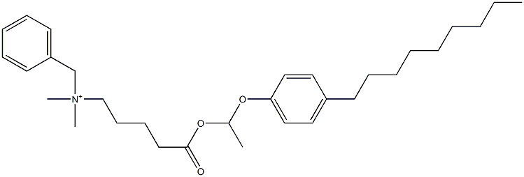 N,N-Dimethyl-N-benzyl-N-[4-[[1-(4-nonylphenyloxy)ethyl]oxycarbonyl]butyl]aminium Struktur