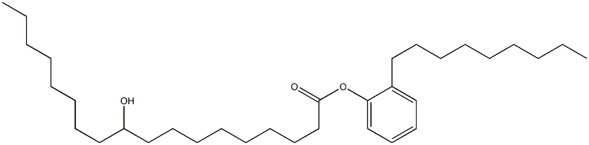 10-Hydroxystearic acid 2-nonylphenyl ester Struktur