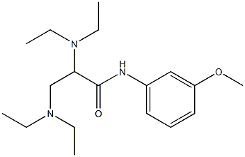 2,3-Bis(diethylamino)-N-(m-methoxyphenyl)propionamide Struktur