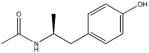 N-[(S)-2-(4-Hydroxyphenyl)-1-methylethyl]acetamide Struktur