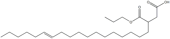 3-(12-Octadecenyl)succinic acid 1-hydrogen 4-propyl ester Struktur